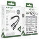 Перехідник ACEFAST J14 USB-C to 2xUSB-C 60W 3А 0.15 м для заряджання, передачі аудіо та даних Чорний - изображение 2
