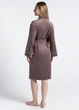Женский велюровый халат на запах средней длины Giulia SOFT WINTER 7320/080 S Brown-mokko, коричневый, с поясом - изображение 8