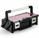 Ящик-органайзер Keter Cantilever Organizer 18" с 18 съемными контейнерами и двухуровневым открыванием - изображение 6