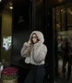 Шубка светло-серая с капюшоном - Classyme - S - Светлый - (32sh-grey) - изображение 2