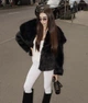 Шуба укороченная - Classyme - XS - Черный - (22sh) - изображение 5