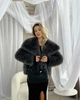 Шубка под песца в темно-сером цвете - Classyme - L - Серебристо-серый - (20sh) - изображение 6