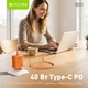 Мережевий зрядний пристрій Bavin PC2092Y-СС GaN PD 40W Type-C + кабель Type-C/Type-C 60W Orange (C-PC2092Y-CC OG) - зображення 7