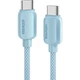 Дата кабель USB-C to USB-C 2.0m 100W blue Essager (EXCTT1-WLA03-P) - изображение 1