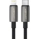 Дата кабель USB 2.0 AM to Lightning 1.2m 30W nylon black Acefast (6974316285410) - зображення 1