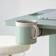 Столик для ноутбука з колесами, зелений, 66х50 см MITTZON IKEA 704.981.95 - зображення 15