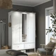 Шафа, біла, 128x64x201 см GULLABERG IKEA 806.099.04 - зображення 2