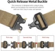Ремінь чоловічий з пряжкою BELT 1000D 125 см Хакі - зображення 3