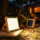 Аккумуляторный прожектор PowerBank с солнечной панелью / Светодиодный Solar LED фонарь 2400mAh - изображение 2