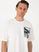 Футболка хлопковая длинная мужская Pierre Cardin G021SZ011-000-2247474(beyaz) XL Белая с принтом (8683859100521) - изображение 5