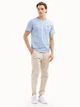 Футболка хлопковая длинная мужская U.S. Polo Assn 113904-0400A(Surf Blue Heather) M Голубая (786665249854) - зображення 3