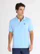 Поло длинное мужское U.S. Polo Assn 11Q0072-9800A(Blue Oxford) 2XL Голубое (786662639603) - зображення 1
