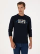 Світшот чоловічий U.S. Polo Assn G081SZ082-000-2331724 (Lacivert) M Темно-синій з принтом (8683859420872) - зображення 4