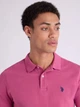 Поло длинное мужское U.S. Polo Assn 11C581-3O00A(Arizona Rose) 2XL Розовое (786662544266) - зображення 4