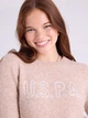 Джемпер женский U.S. Polo Assn 321109C-1V00A(BROWN MAPLE HEATHER) S Светло-коричневый (670294300775) - изображение 5