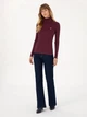 Гольф-водолазка жіноча U.S.Polo Assn G082SZ082-000-2296800 (Plum) XS Бордова (8683859341658) - зображення 4