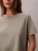 Футболка хлопковая женская Calvin Klein 40WP105(Shadow) XS Хаки (199155991193) - изображение 6