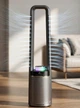 Бесшумный колонный вентилятор VEXOS ONE+ Aura One Air 85 Вт, 4-цветная светодиодная подсветка, пульт ДУ - изображение 6