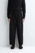 Штани чоловічі COS cotton cropped barrel-leg trousers 1325359001 M Чорний - изображение 2