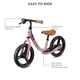 Беговел Kinderkraft Space 12" темно-розовый (KRSPAC23PNK0000) - изображение 2