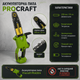 Акумуляторна ланцюгова пила Procraft PKA20 4 з безщітковим двигуном шиною 200 мм автоматичним змащенням ланцюга та плавним пуском для обрізання гілок - зображення 4