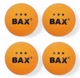 М'ячі для настільного тенісу BAX 3* ORANGE 4 шт - зображення 3