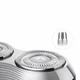Портативная электробритва Kemei KM-T288 для сухого и влажного бритья с USB зарядкой и защитой IPX7 Белая для ухода за лицом и носом - изображение 4