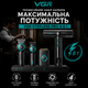 Набор 4 в 1 VGR STEPLERSS PRO для стрижки и ухода: машинка, триммер, электробритва, фен с ионизацией и LED-дисплеем, Черный корпус - изображение 2