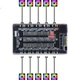 LinkStone ARGB Fan Hub, вентилятор для охлаждения материнской платы с ШИМ и RGB-подсветкой, плата управления скоростью вращения вентиляторов для компьютера с регулировкой температуры, контроллер подсветки, двойной 10-канальный разветвитель расширения. - изображение 1