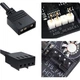 LinkStone ARGB Fan Hub, вентилятор для охлаждения материнской платы с ШИМ и RGB-подсветкой, плата управления скоростью вращения вентиляторов для компьютера с регулировкой температуры, контроллер подсветки, двойной 10-канальный разветвитель расширения. - изображение 2