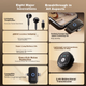 Soaiy Live Streaming Sound Card All-In Wireless Clip-On Monitoring Headset with Microphone for Internet Celebration, Outdoor Live Streaming, Karaoke, мобильное телефонное оборудование. Полный комплект SA2, элегантный черный. - изображение 5