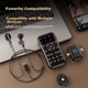 Soaiy Live Streaming Sound Card All-In Wireless Clip-On Monitoring Headset with Microphone for Internet Celebration, Outdoor Live Streaming, Karaoke, мобильное телефонное оборудование. Полный комплект SA2, элегантный черный. - изображение 12