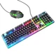 Клавиатура игровая проводная с LED подсветкой и оптической мышкой GM-I8 Pro RGB USB для Windows/MAC - изображение 3