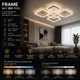 Люстра LED FR 4+1 WH 95Вт WH, 3000-6000К, 300-8550 Лм, пульт ДУ (Белый, Светильник светодиодный, потолочный) - изображение 6