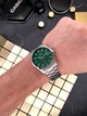 Мужские наручные часы Casio MTP-VD03D-3A1 серебристые с зеленым циферблатом - изображение 5