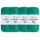 Упаковка YarnArt Macrame XL, Нефрит №168, шнур полиэстеровый 3мм, 4шт, для сумок, макраме и декора - 130 м/250 г, 4 мотка - изображение 1