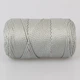 Шнур поліестеровий 2мм, Premium Yarn Makrome Lux, Світло-сіра №836, 100г/100м, для сумок, кошиків, декору - зображення 3