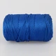 Шнур поліестеровий 2мм, Premium Yarn Makrome Lux, Електрик 829, 100г/100м, для сумок, кошиків, декору - зображення 3