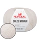 Mondial Dolce Mohair, Белый №100 - итальянская пряжа с мохером, 50 г / 150 м, 60% кид мохер, 40% акрил, для свитеров, кардиганов, палантинов - изображение 1