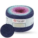 YarnArt Flowers Alpaca, №433 – полушерстяная пряжа 250 г / 940 м, альпака с акрилом, градиентное секционное окрашивание для палантинов, кардиганов - изображение 1