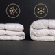 Ковдра пухова касетна Raffaello White №063 90% білий пух Standart / 10% перо тік Premium 155*215 - зображення 4
