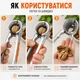 Универсальный орехокол 4 в 1 с зубчатой чашей и противоскользящей вставкой, 18,5 см, серо-оранжевый - изображение 5
