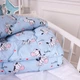 Одеяло антиаллергенное Kids Time 20-0037 Cute blue zebra бязь (зимнее) Полуторный - изображение 3