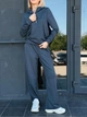 Женский костюм спортивный демисезонный Fashion 42/44 графит - изображение 1