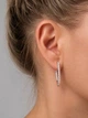 Сережки Xuping в золоте с камнями - изображение 4