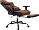 Fotel gamingowy Hedo 100094 z wysuwanym podnóżkiem Brown (5907184130699) - obraz 2