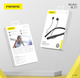 Наушники Foneng Digital Display Neckband BL37 - изображение 4