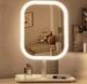 Настільне дзеркало для макіяжу з LED-підсвіткою Сенсорне Акумуляторне 3 режими світла Біле Подарункове пакування - изображение 2