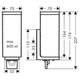 Дозатор для жидкого мыла подвесной AXOR UNIVERSAL RECTANGULAR 42610000, хром - изображение 2