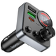 FM трансмиттер MP3 3.0A PD30W USB-C USB-A 48W Bluetooth 5.4 для автомобиля Hoco E86 - зображення 5